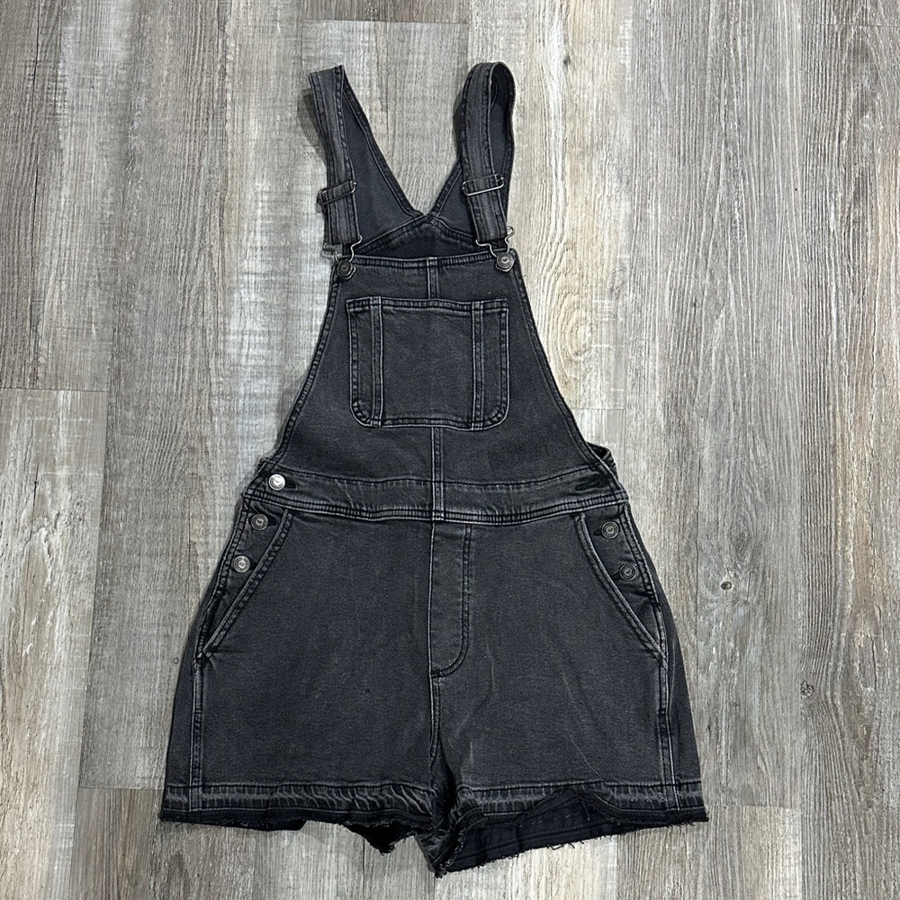 Hollister Black Denim Women Jeans Overalls